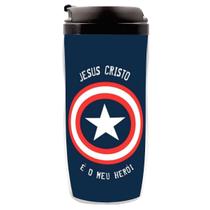 Copo Garrafa Jesus Cristo Térmico Personalizado 350 ML