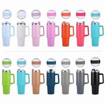 Copo Garrafa Térmica Grande Em Aço Inox Com Alça E Canudo Metal 1200ML Copo Garrafa Térmica Grande Em Aço Inox Com Alça E Canudo Metal 1200ML