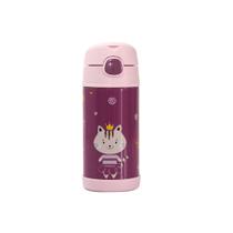 Copo Garrafa Térmica Infantil Inox Canudo Silicone Clingo
