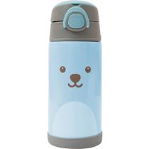 Copo garrafa térmica infantil parede dupla gumy buba - azul