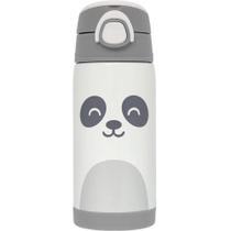 Copo Garrafinha Termica com Canudo Gumy Panda Off White Buba Copo Garrafinha Termica com Canudo Gumy Panda Off White Buba