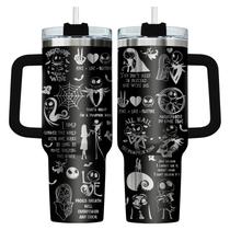Copo GEPOSTORE Jack Sally 1.2L com alça de aço inoxidável