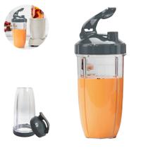 Copo Grande 940ml com Tampa FlipTop Modelos Nutribullet Select, Max, Pro+ e The Original