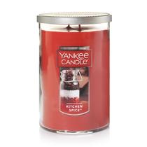 Copo grande clássico de 22 onças Yankee Candle Kitchen Spice Scented Vela de 2 pavios com mais de 75 horas de tempo de queima, ideal como presente ou peça central decorativa