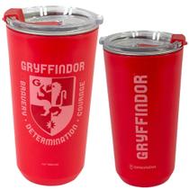 Copo Grifinória Gryffindor Vermelho Térmico Quente Gelado 500ml Com Tampa Oficial Harry Potter