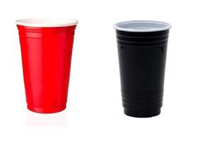 Copo Halloween Americano 400ml Red Cup Vermelho/Preto-75un Copo Halloween Americano 400ml Red Cup Vermelho/Preto-75un
