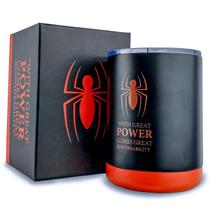Copo Homem Aranha Térmico Marvel Inox 300ml Avengers Vingadores