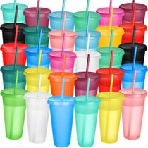 Copo Honeydak Honeydak, pacote de 30 com canudo e tampa, 700-800 ml Copo Honeydak Honeydak, pacote de 30 com canudo e tampa, 700-800 ml