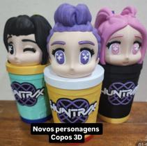 Copo Huntrix, escolha sua personagem favorita