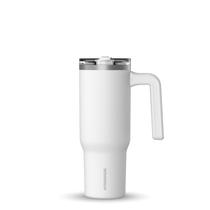 Copo Hydrapeak Voyager 950 ml com alça e tampa de palha branco