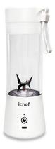 Copo Ichef Mixer Pulse Blender Portátil Recarregável Cor Branco Copo Ichef Mixer Pulse Blender Portátil Recarregável Cor Branco