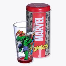 Copo Incan Marvel com cofre Comics Zona Criativa