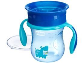 Copo Infantil 360 Chicco Perfect +12M Antivazamento e Livre de BPA - Azul