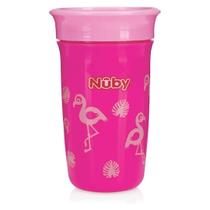 Copo Infantil 360º Bebendo Sozinho Rosa 300ml Nûby