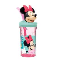 Copo Infantil 3D Com Canudo Minnie 360Ml Disney