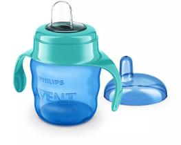Copo Infantil Avent Easy Sip 200ml Azul ou Rosa 6m+