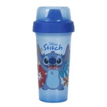 Copo Infantil BabyGo Stitch Com Tampa 340ml