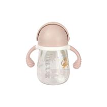 Copo Infantil Clingo Antivazamento com Alça e Canudo Urso