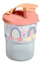 Copo infantil colors com bico arco iris da tupperware