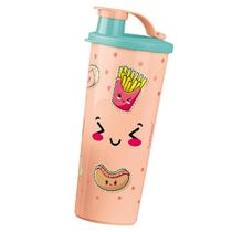 Copo infantil colors com bico dosador fofuras 470 ml da tupperware