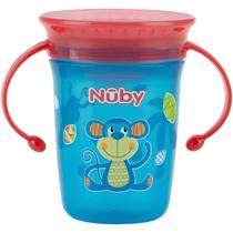 Copo Infantil Com Alça Tampa Nuby 240 Transição Fácil Beber - Copo Infantil Com Alça Tampa Nuby 240 Transição Fácil Beber -