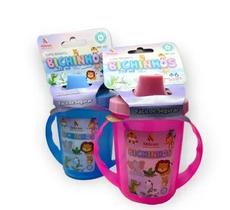 Copo infantil com alças estampa bichinos água e sucos 320ml Copo infantil com alças estampa bichinos água e sucos 320ml