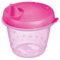 Copo infantil com bico 330ml rosa - sanremo