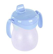 Copo Infantil com Bico e Alça Atóxico Rosa Baby Azul Baby 310ml Sanremo