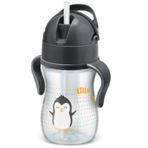 Copo Infantil Com Canudo e Alça Evolution 240ml Neutro Lillo Copo Infantil Com Canudo e Alça Evolution 240ml Neutro Lillo