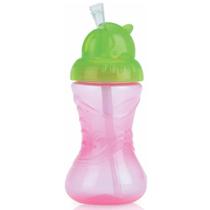 Copo Infantil Com Canudo Flip-it 300ml +12m Nuby Squeeze Escolar Volta ás Aulas
