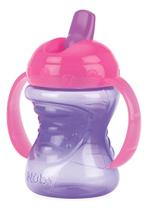 Copo Infantil Com Tampa Alça Bico Rígido 240ml Bebê Nûby Copo Infantil Com Tampa Alça Bico Rígido 240ml Bebê Nûby