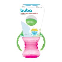 Copo Infantil De Treinamento Com Alça Rosa 160 ml - BUBA