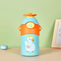 Copo Infantil Garrafa Térmica Treinamento Bico de Silicone Antivazamento com Alça BPA FREE