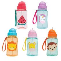 Copo Infantil Garrafinha Buba Baby 400ml Canudo de Silicone