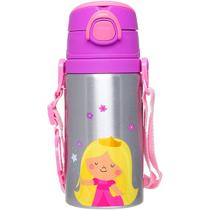Copo Infantil Garrafinha de Aluminio Garrafa com Canudo Princesa Buba 19618 Copo Infantil Garrafinha de Aluminio Garrafa com Canudo Princesa Buba 19618