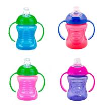 Copo Infantil Nuby 240ml Bico Antivazamento Fácil de Lavar