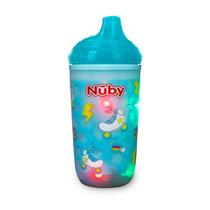 Copo Infantil Pisca Pisca Divertido Térmico Nuby Antivazamento 300ml Escolar Volta ás Aulas Squeeze