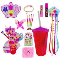 Copo Infantil Presente Make Cabelo Bolsa Tiktok dias das crianças Tendência Copo Infantil Presente Make Cabelo Bolsa Tiktok dias das crianças Tendência