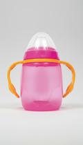 Copo Infantil Rosa com Bico Silicone 300ml Copo Infantil Rosa com Bico Silicone 300ml