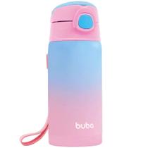 Copo Infantil Termico Parede Dupla Rosa 400ml Buba