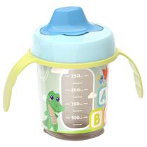 Copo Infantil Transição Baby Azul C Alça Visor Lateral 350ml