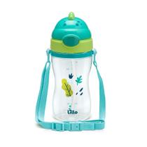 Copo Infantil Tritan Alça E Canudo Dinossauro 400Ml Lillo Copo Infantil Tritan Alça E Canudo Dinossauro 400Ml Lillo