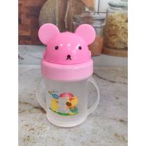 Copo Infantil Ursinho Com Canudo e Alças 150ml Copo Infantil Ursinho Com Canudo e Alças 150ml