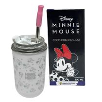 Copo Inox Canudo E Tampa 300Ml Minnie Mouse - Zona Criativa Copo Inox Canudo E Tampa 300Ml Minnie Mouse - Zona Criativa