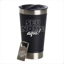 Copo Inox de 473ml com Tampa e Abridor