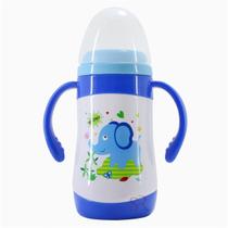 Copo inox infantil 300ml transição bebê 2 em 1