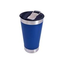 Copo Inox Térmico C/tampa Cerveja Chopp Drink's Inox 473ml + Abridor 17Horas Azul