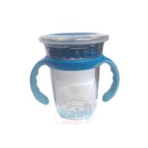 Copo Inteligente Egde 360 com Alças Azul 240ml 12m+ - Nuby