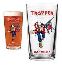 Copo Iron Maiden Vidro Rock The Trooper Original Marca 500ml