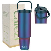 Copo isolado Cafezi 1,5 L com palha de aço inoxidável